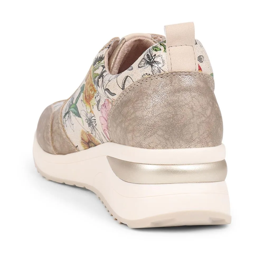 Floral Accent Cushioned Sole Trainers - WBINS39062 / 325 095