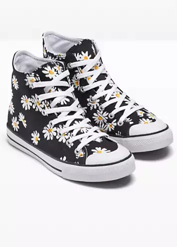 Floral Hi-Top Trainers by bonprix | Look Again