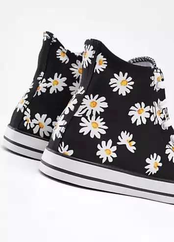 Floral Hi-Top Trainers by bonprix | Look Again