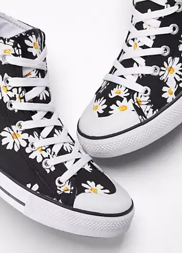 Floral Hi-Top Trainers by bonprix | Look Again