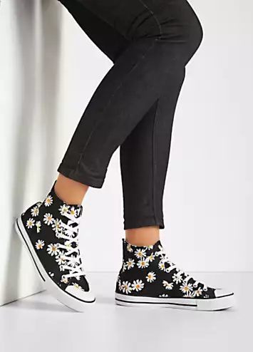 Floral Hi-Top Trainers by bonprix | Look Again