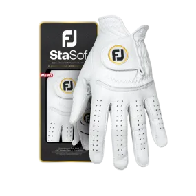 FootJoy Womens StaSof Golf Glove Pearl/White