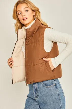 Freyja Reversible Vest (Brown)