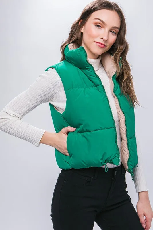 Freyja Reversible Vest (Green)