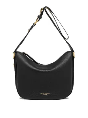 Gianni Chiarini Armonia Black Leather Shoulder Bag