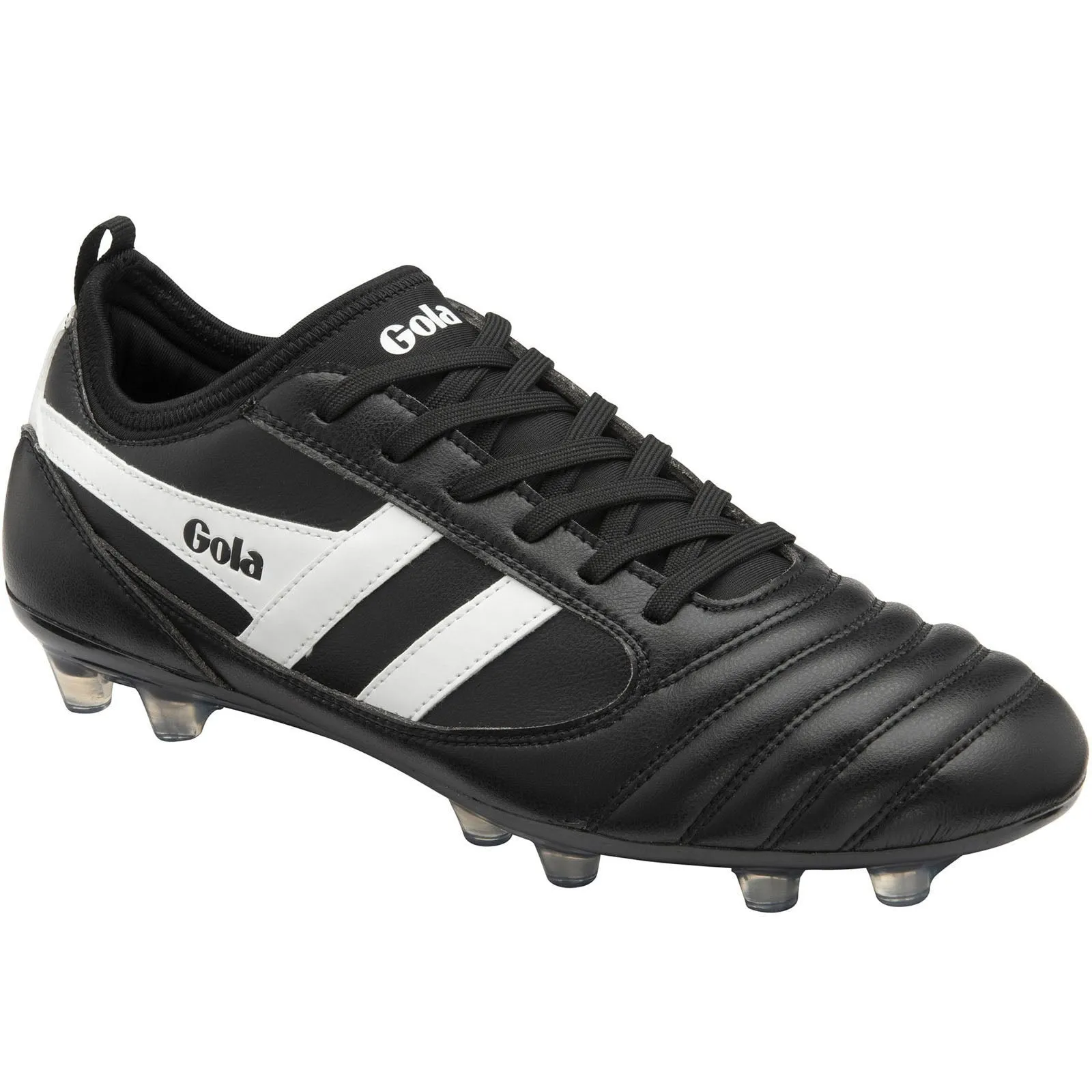 Gola Kids Ceptor Firm Ground Elastic Lace Football Boots - Black