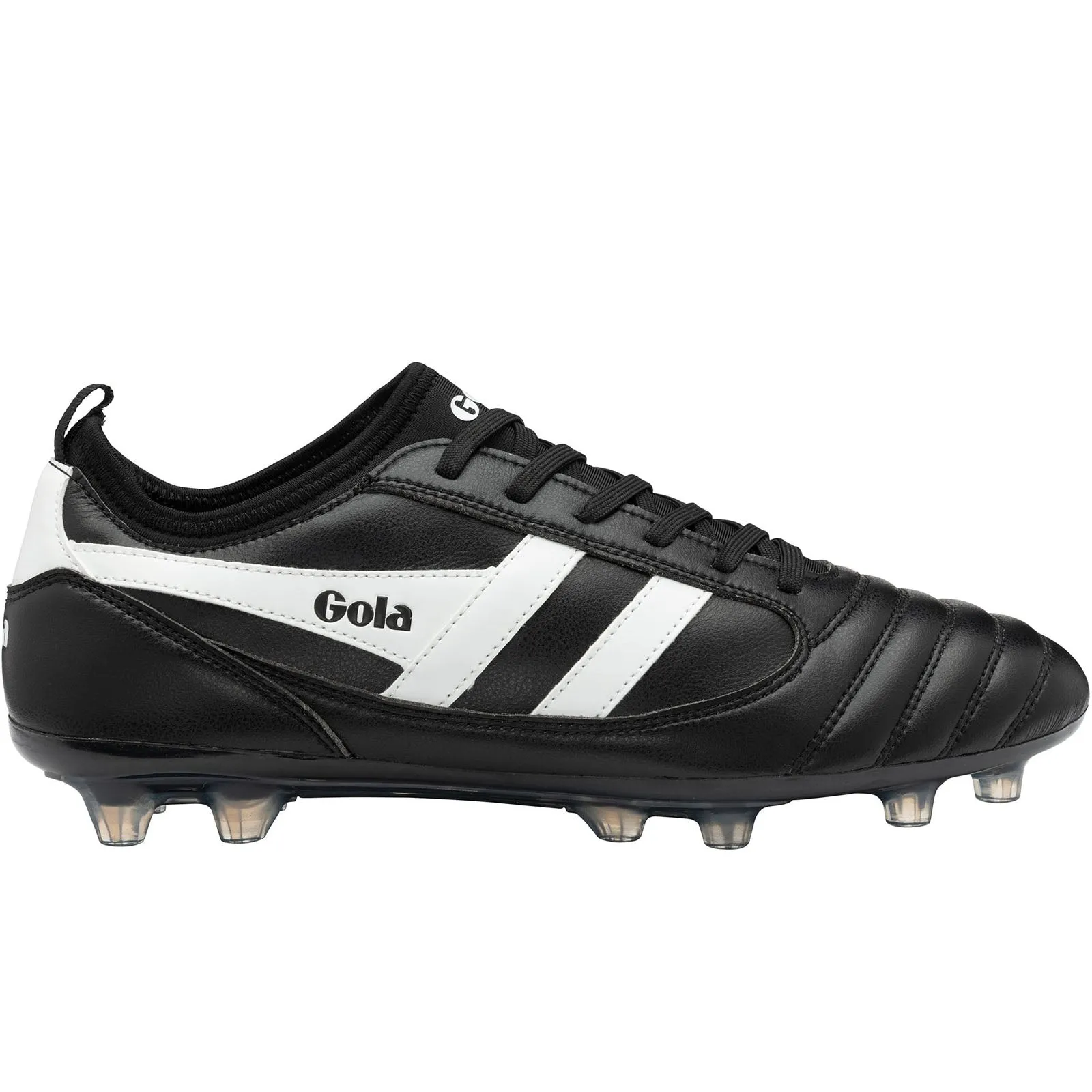 Gola Kids Ceptor Firm Ground Elastic Lace Football Boots - Black