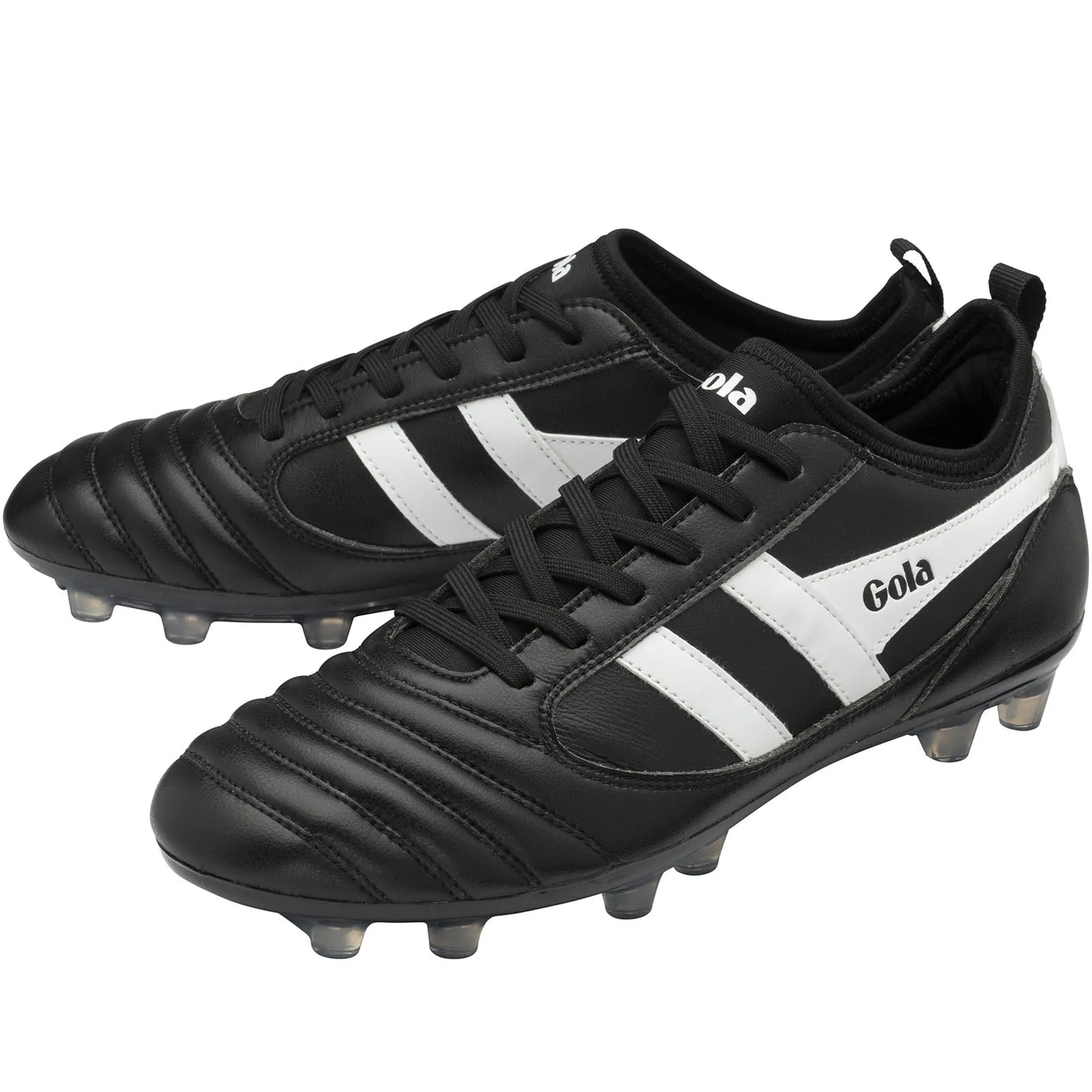 Gola Kids Ceptor Firm Ground Elastic Lace Football Boots - Black