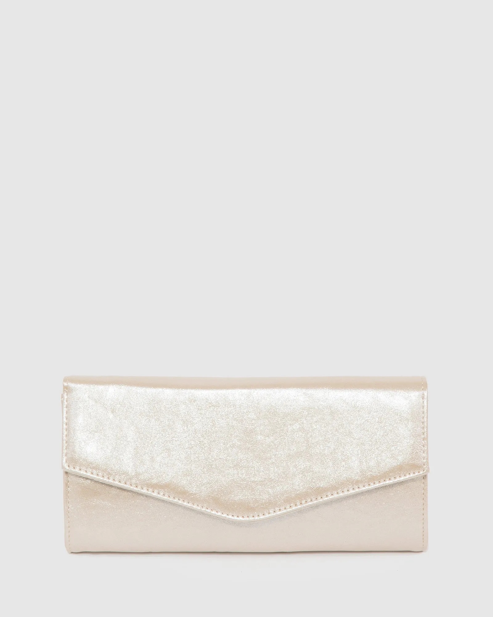 Gold Breena Envelope Clutch Bag