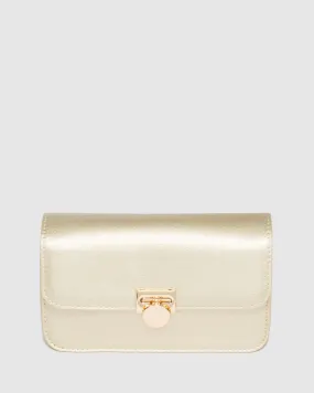 Gold Eboni Hardware Crossbody Bag