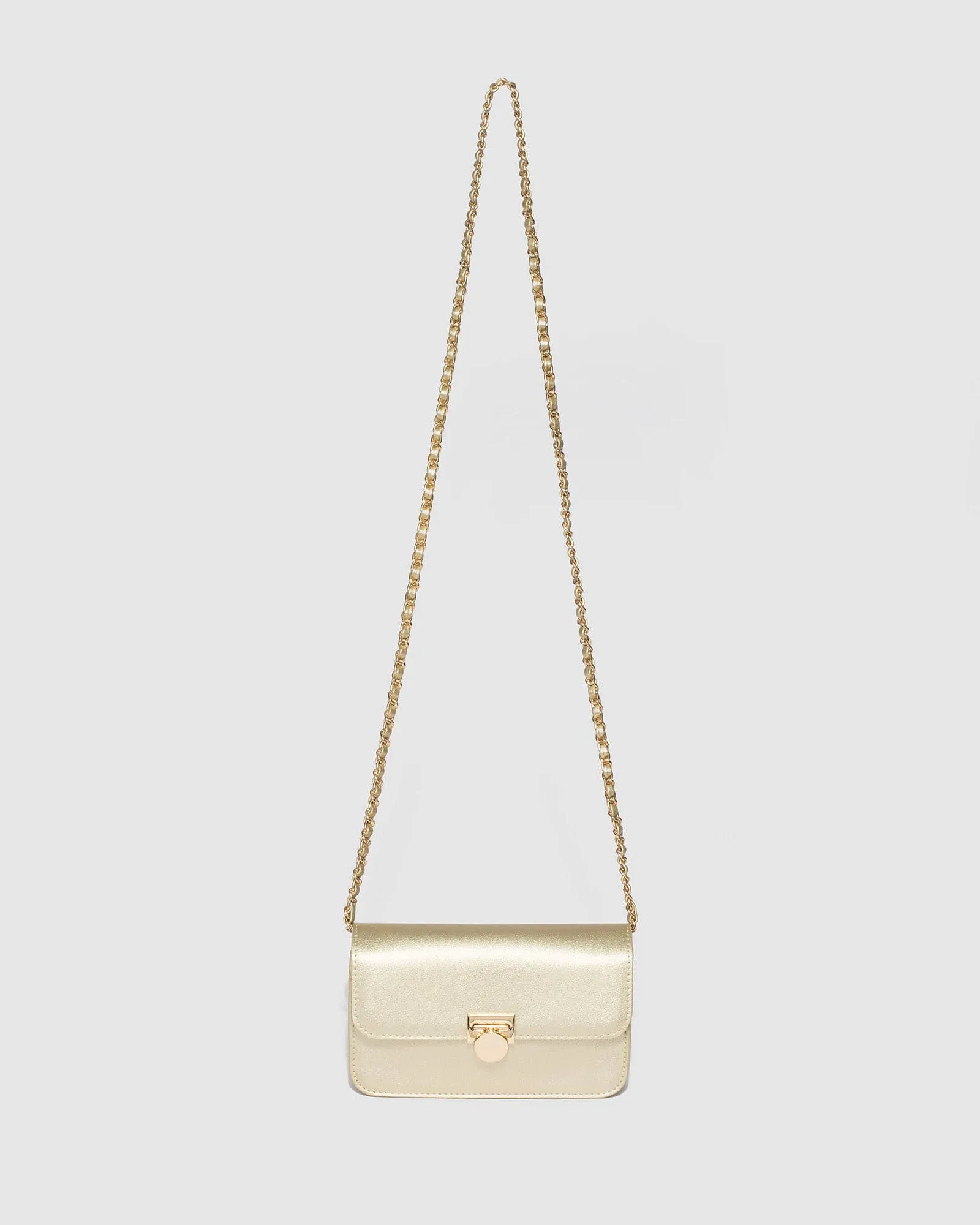 Gold Eboni Hardware Crossbody Bag