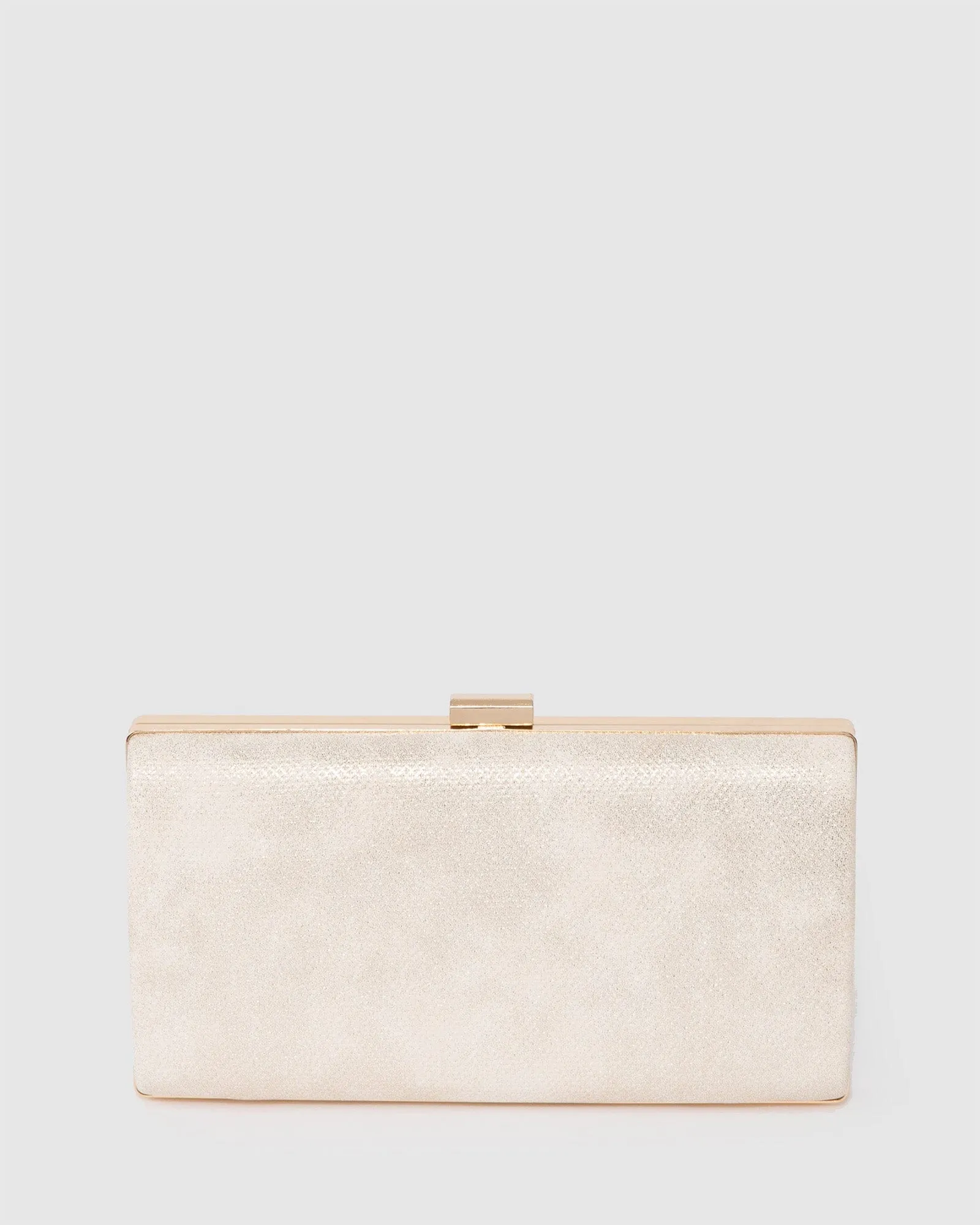 Gold Melanie Plain Clutch Bag