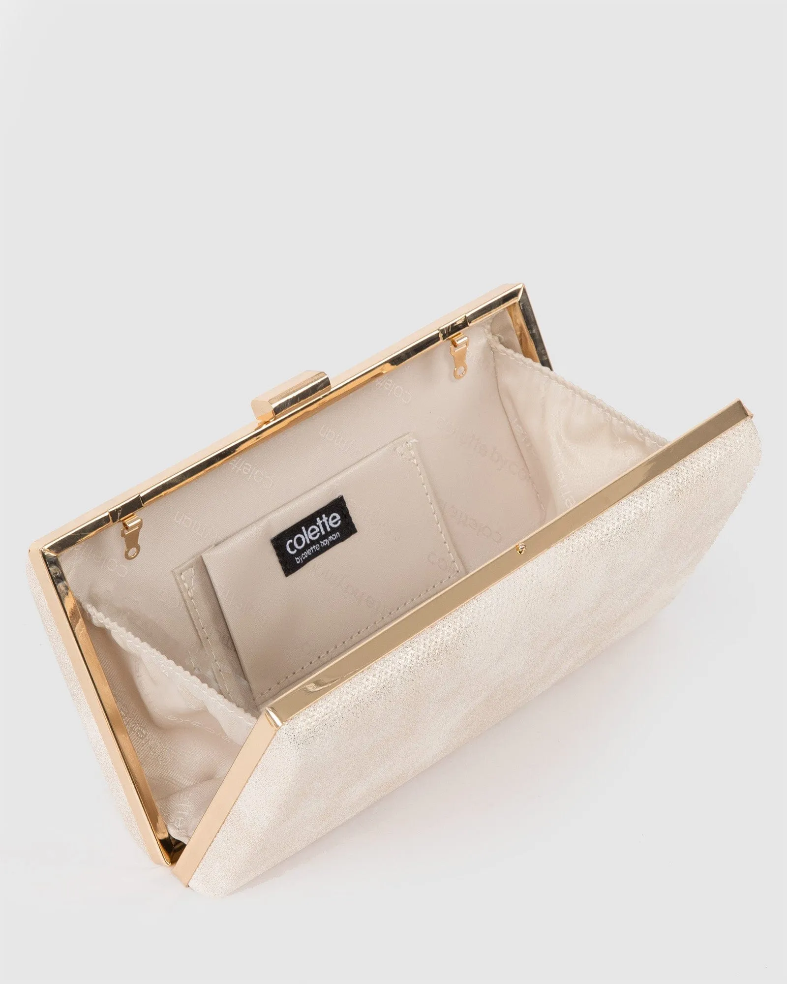 Gold Melanie Plain Clutch Bag