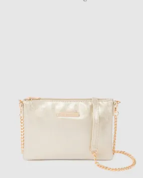 Gold Peta Wristlet Clutch Bag