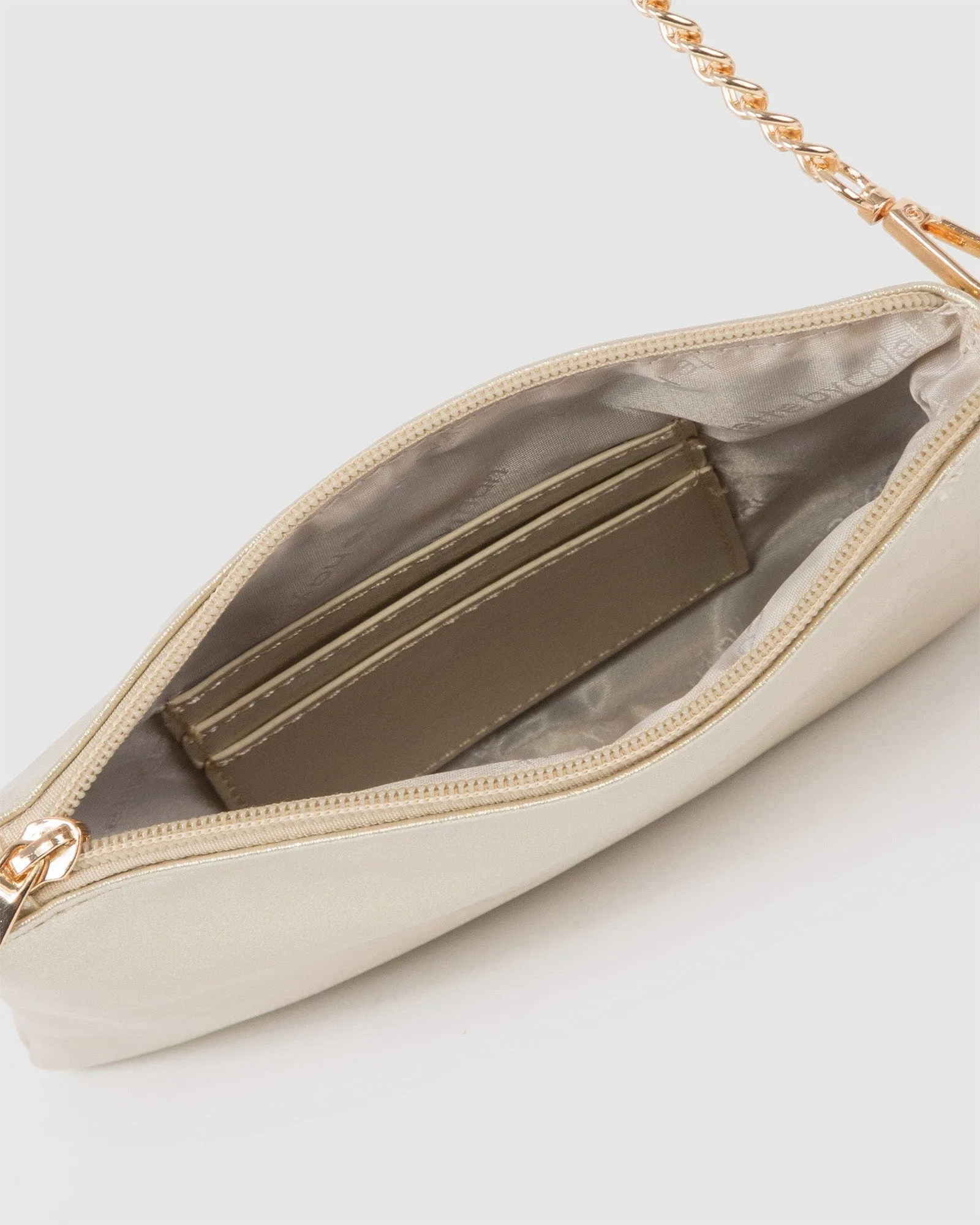 Gold Peta Wristlet Clutch Bag