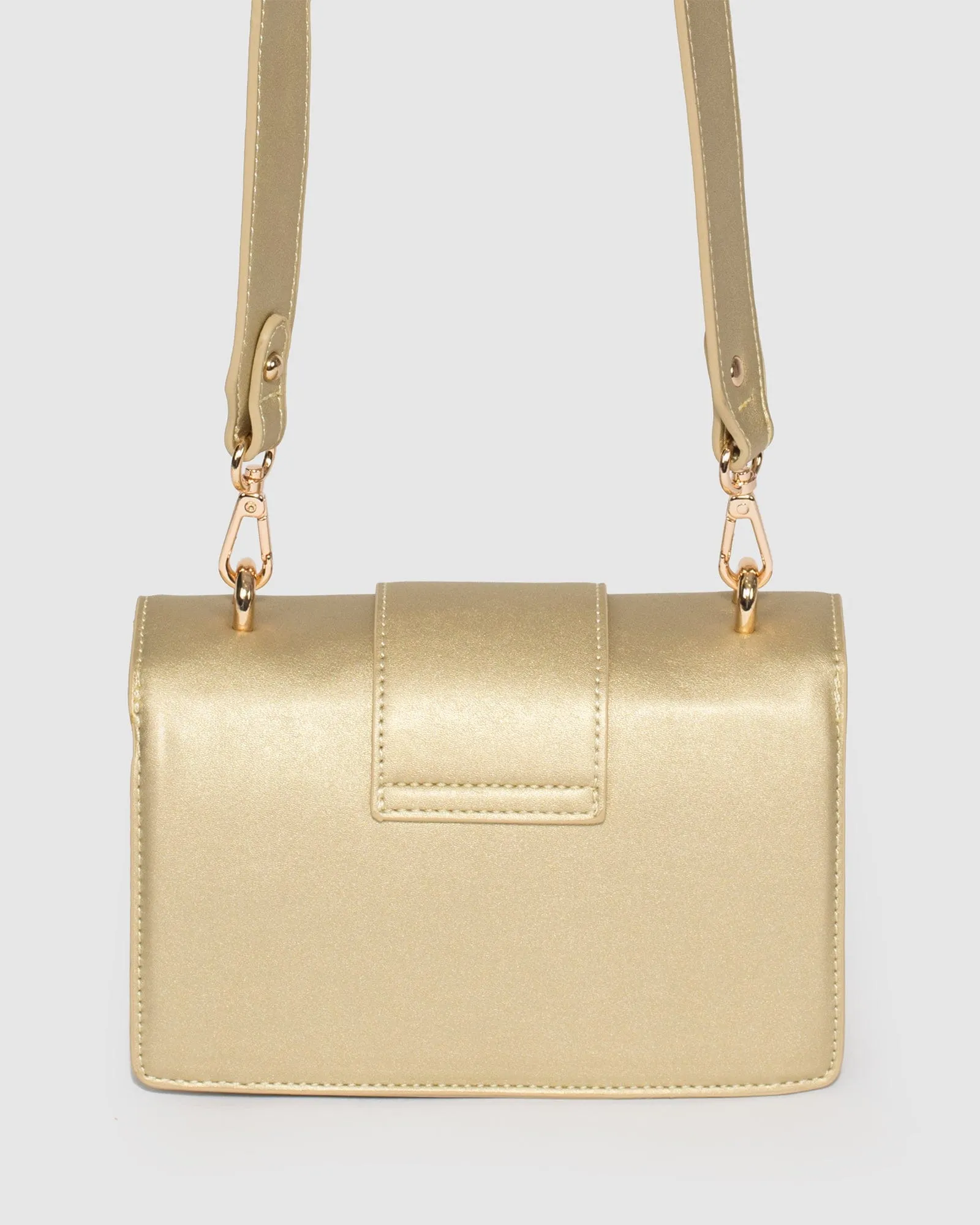 Gold Pheobe Buckle Crossbody Bag