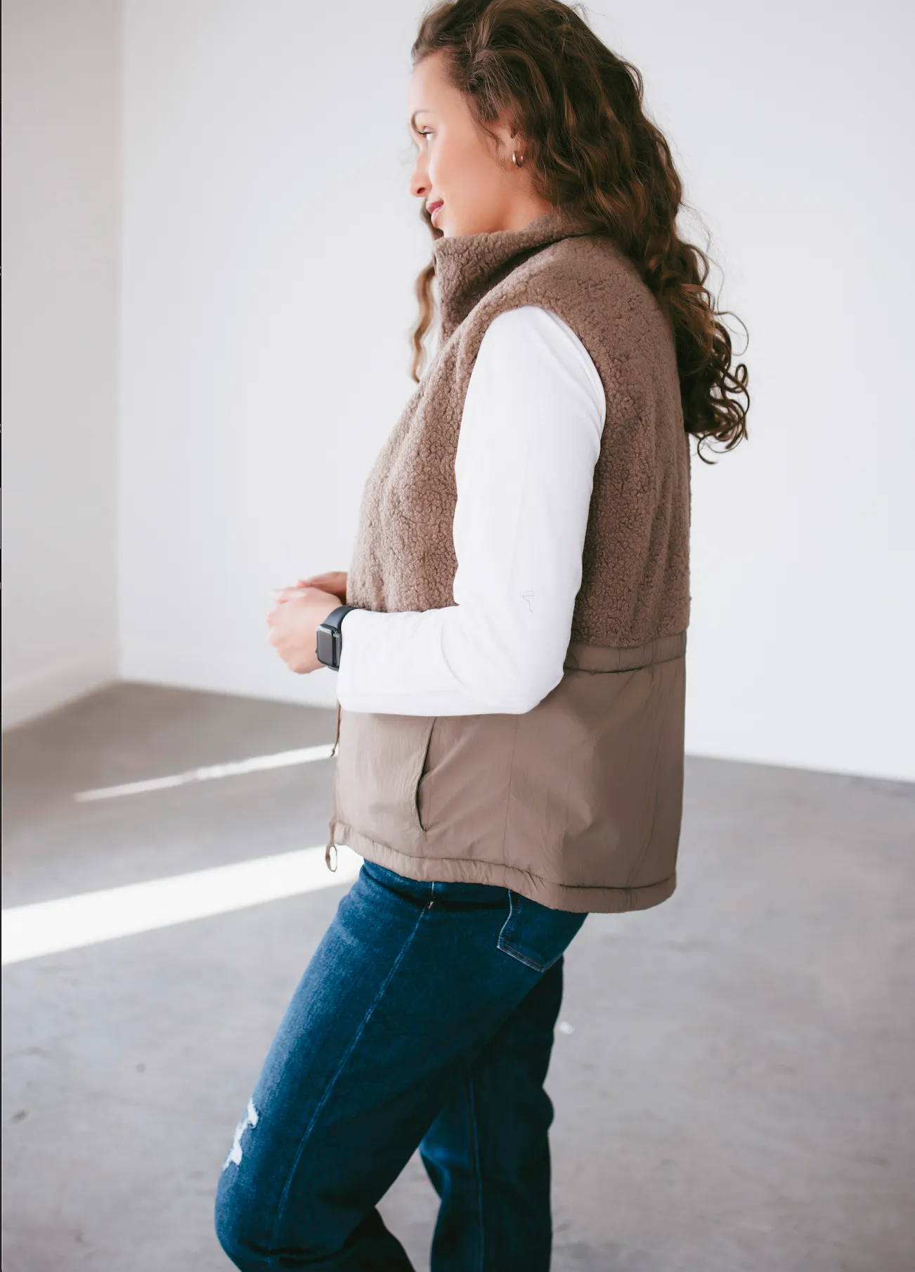 Grayce Sherpa Puffer Vest