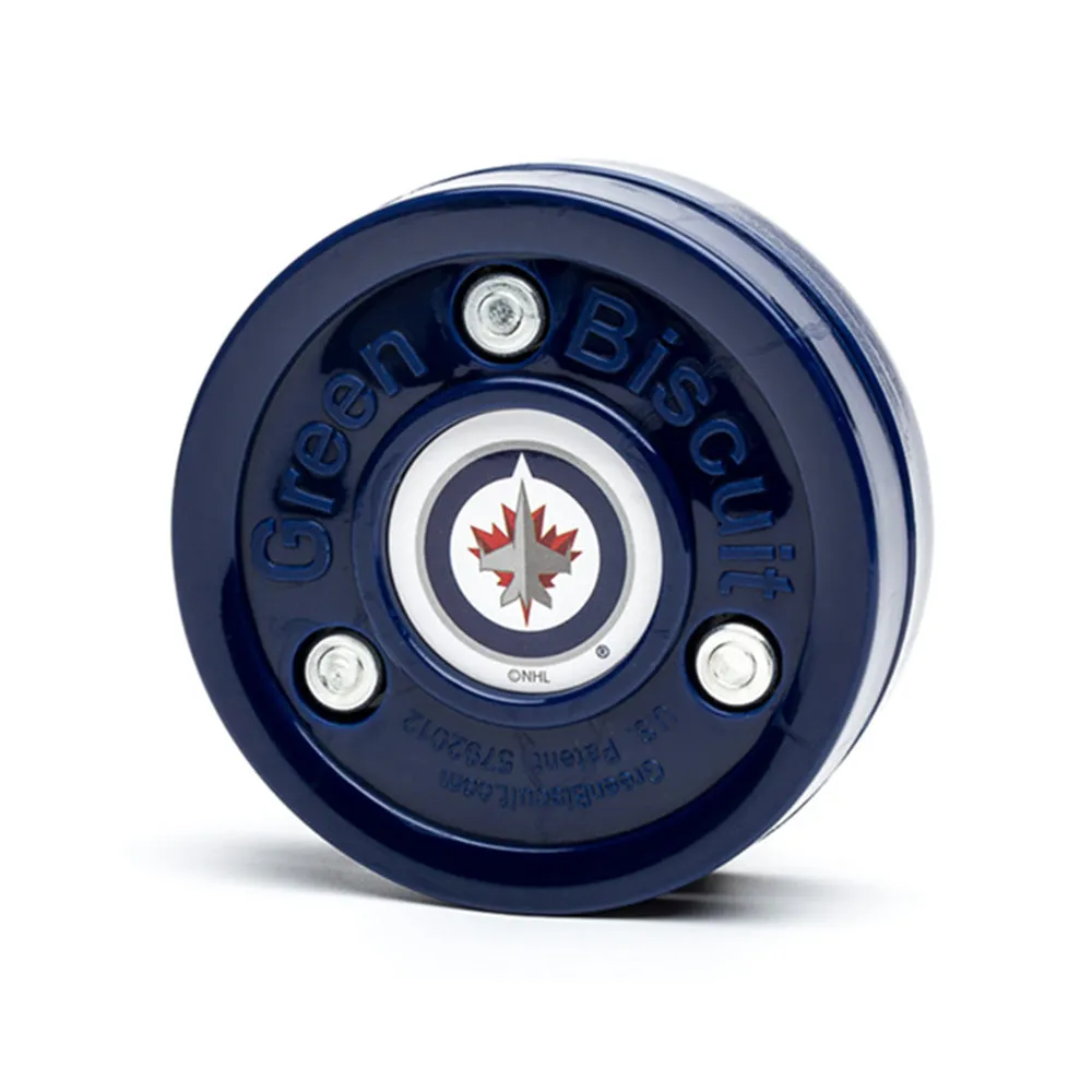 GREEN BISCUIT NHL TRAINING HOCKEY PUCK