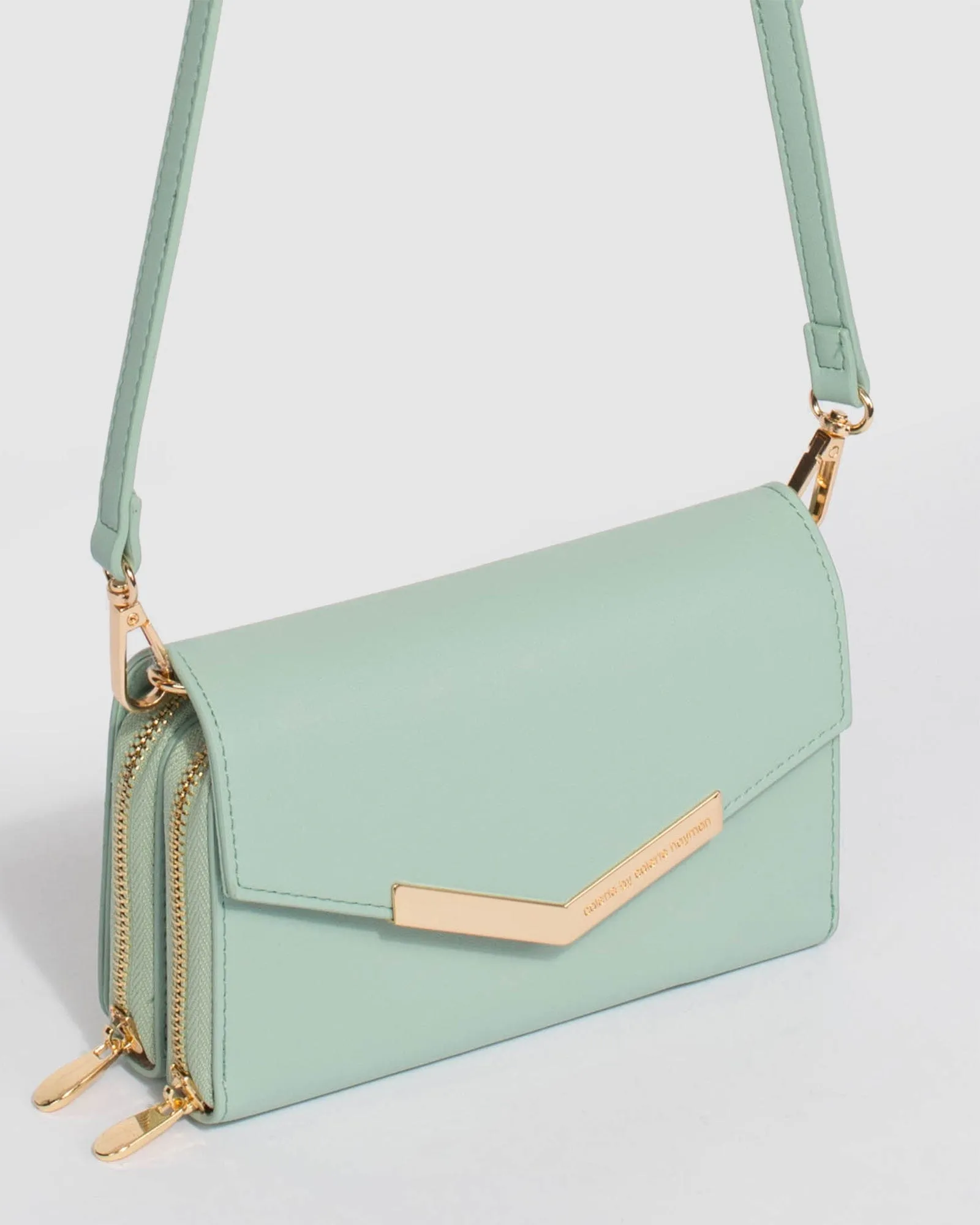 Green Holly Phone Crossbody Bag