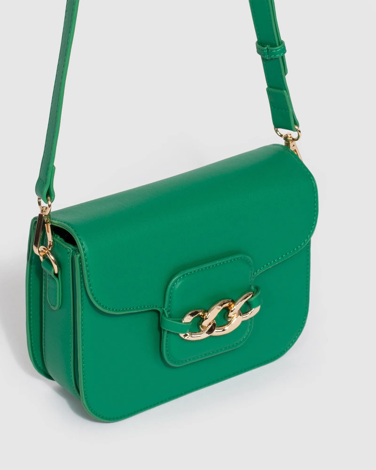 Green Paige Crossbody Bag