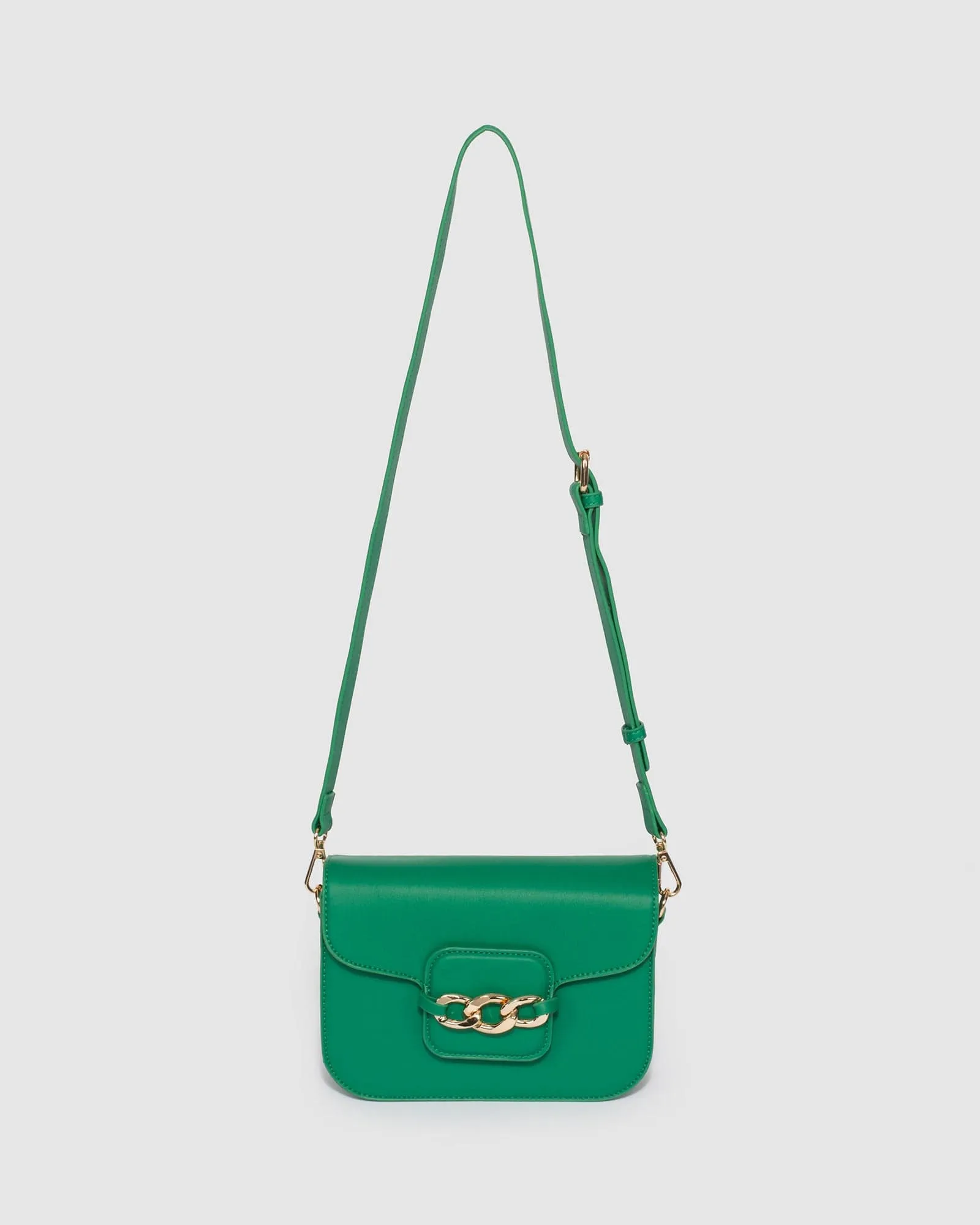 Green Paige Crossbody Bag