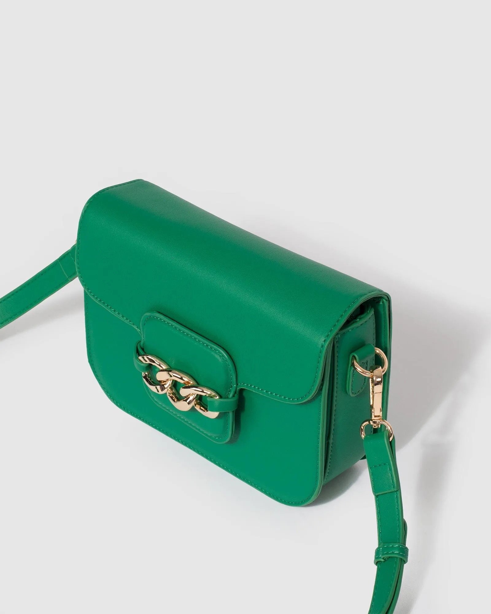 Green Paige Crossbody Bag