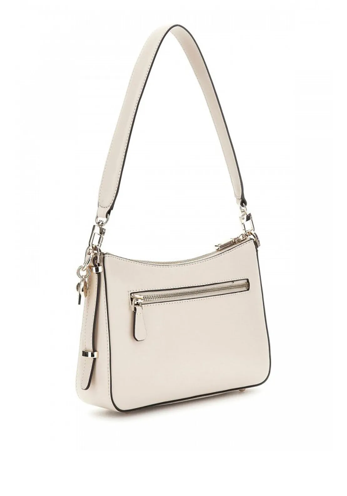 Guess Daryna Top Zip Shoulder Bag, Off White