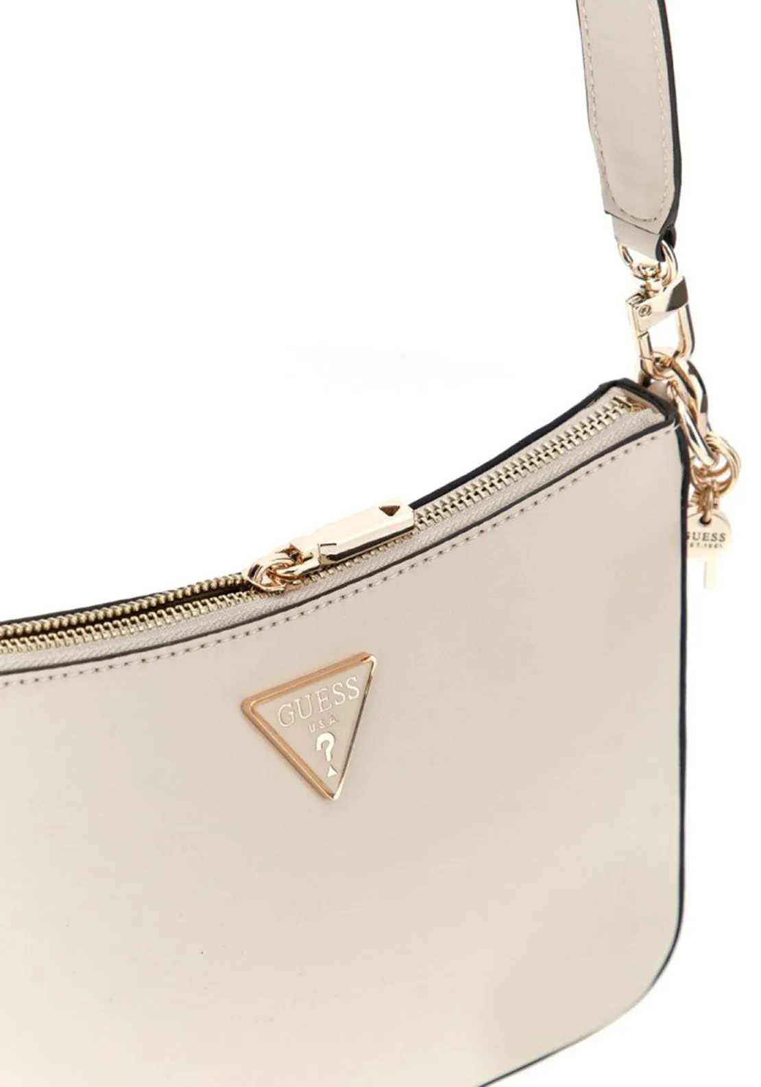 Guess Daryna Top Zip Shoulder Bag, Off White