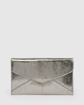 Gunmetal Kelly Envelope Clutch Bag