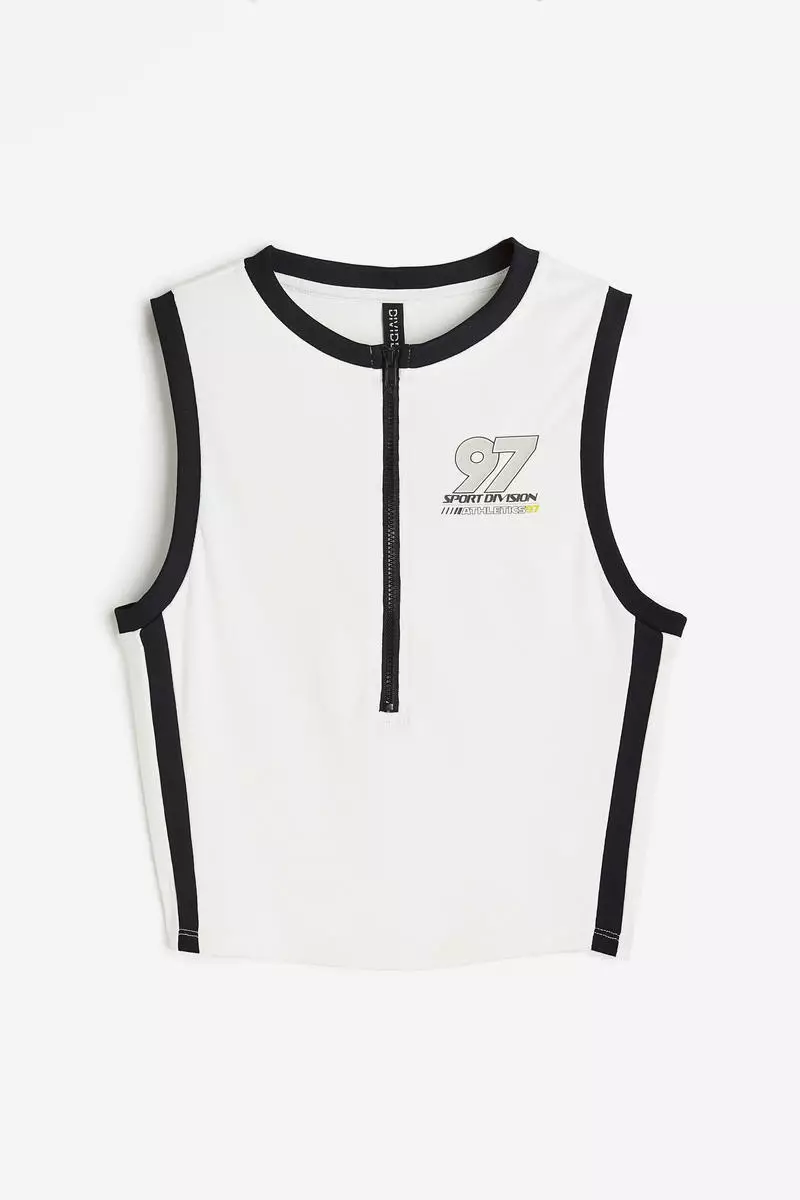 H&M Printed zip-top vest top