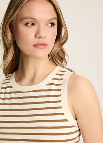 Harbour Stripe Jersey Vest Top by Joules | Look Again