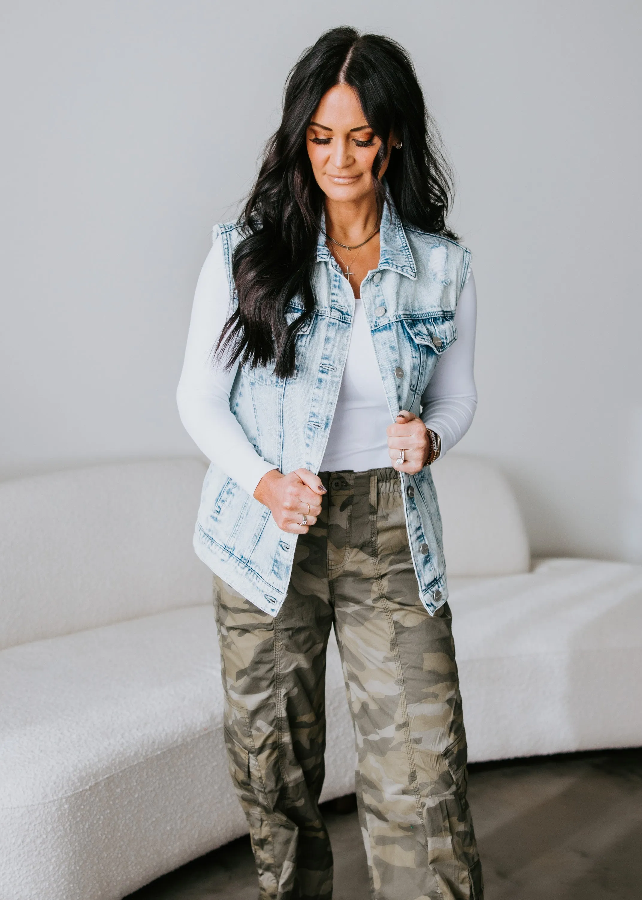 Harlowe Oversized Denim Vest