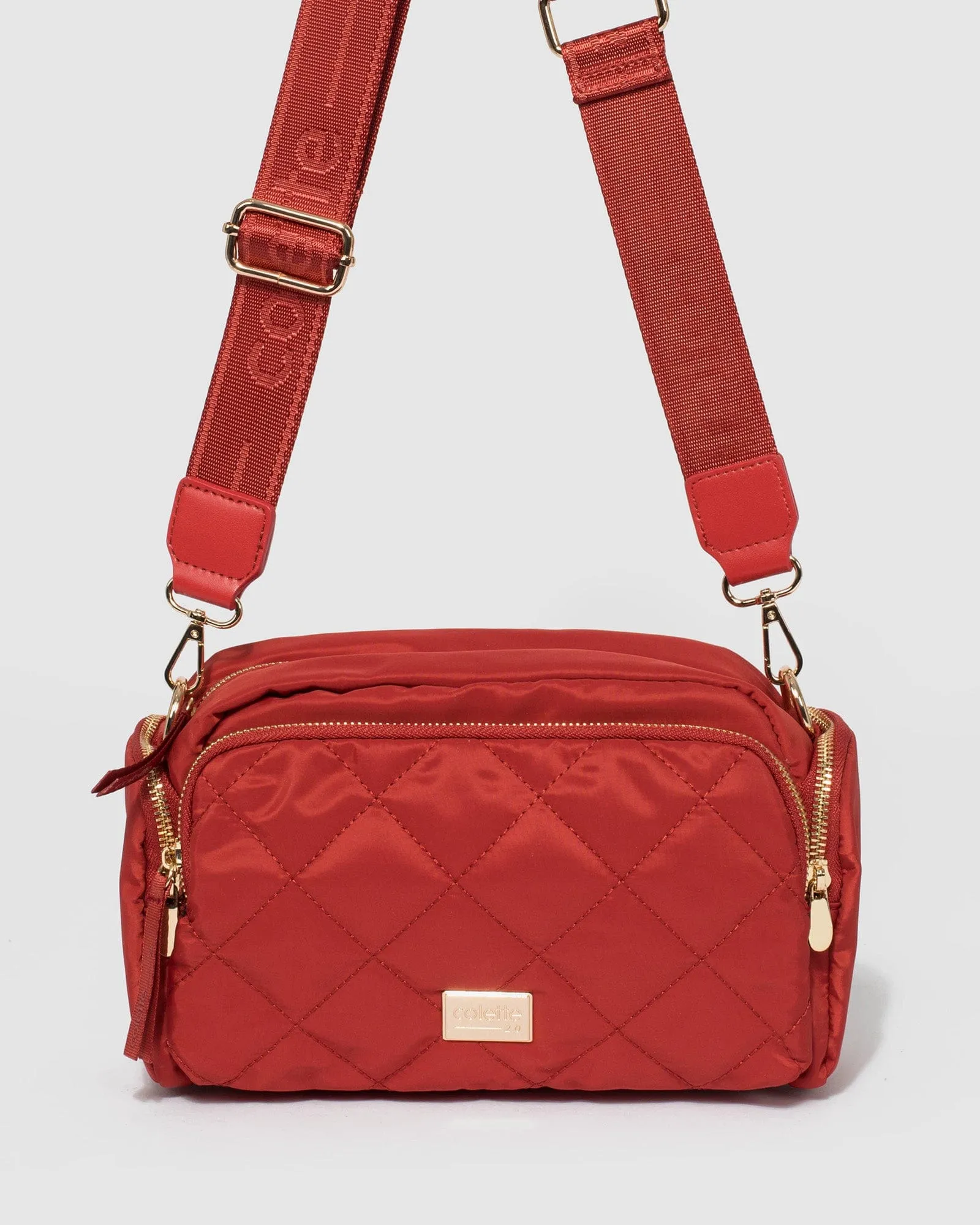 Harper Nylon Orange Crossbody Bag