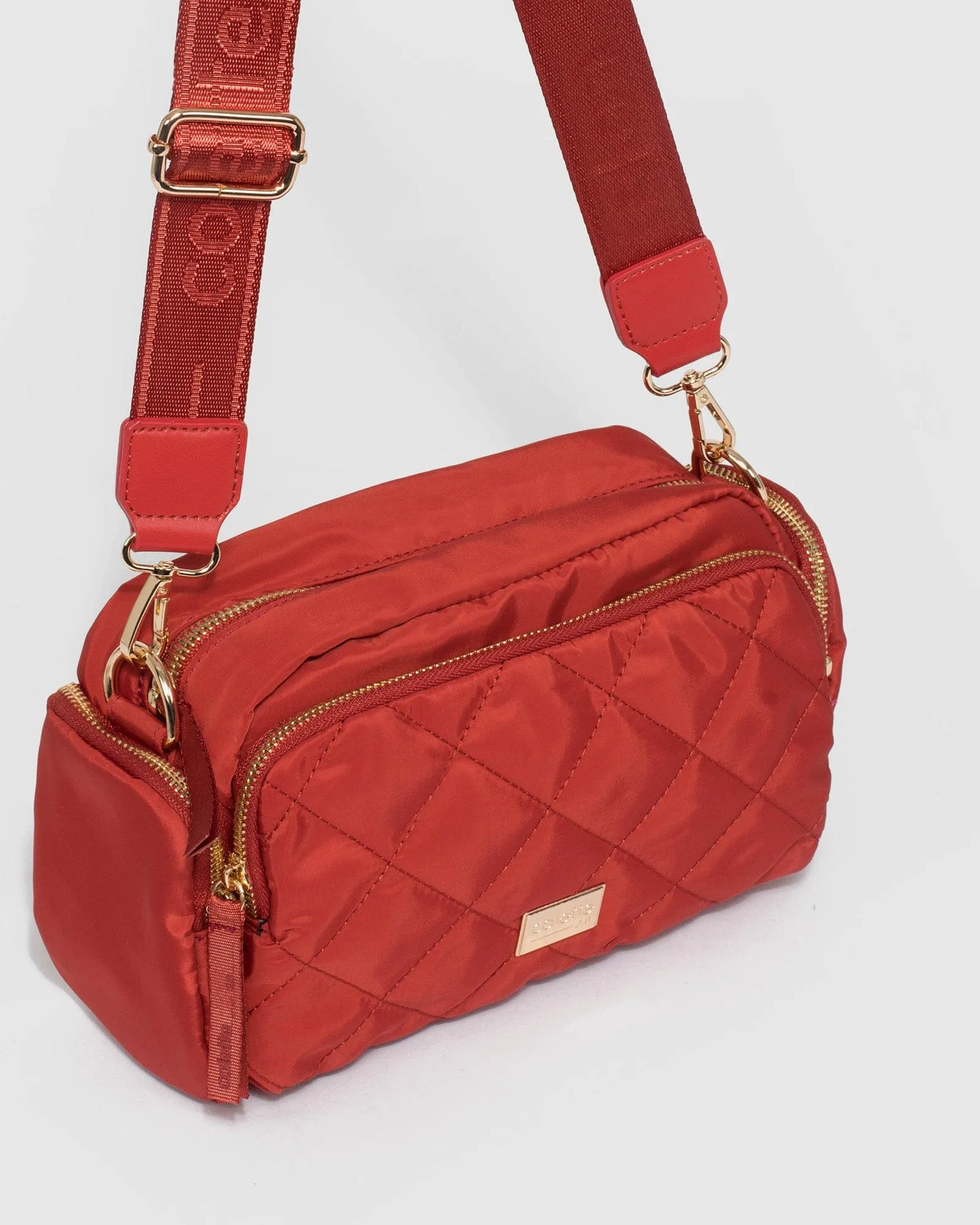 Harper Nylon Orange Crossbody Bag