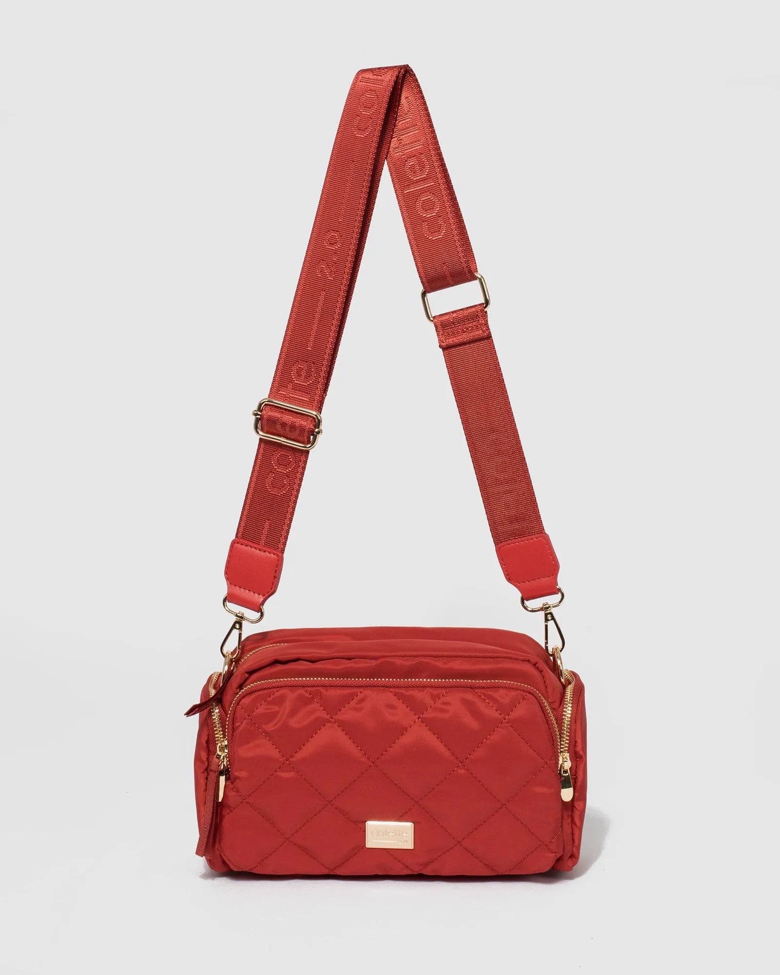 Harper Nylon Orange Crossbody Bag