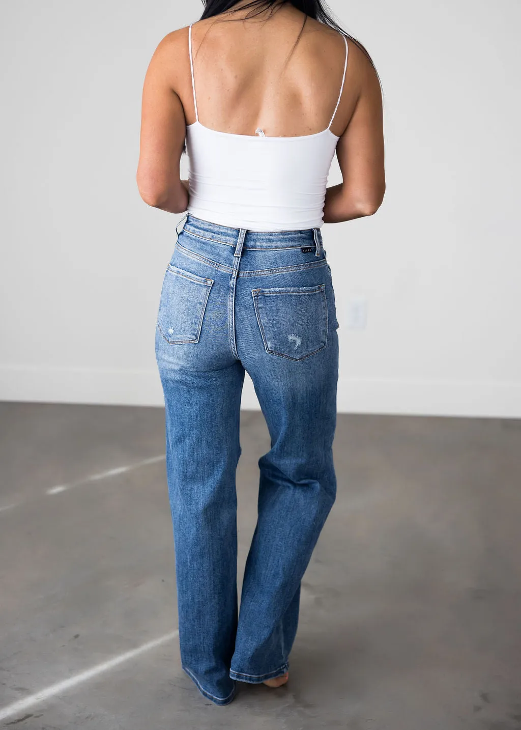 Harvie Wide Leg Risen Jeans