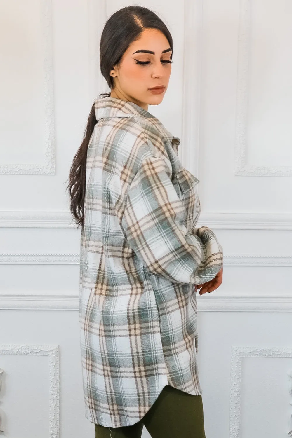 Heavy Weight Soft Plaid Flannel Jacket