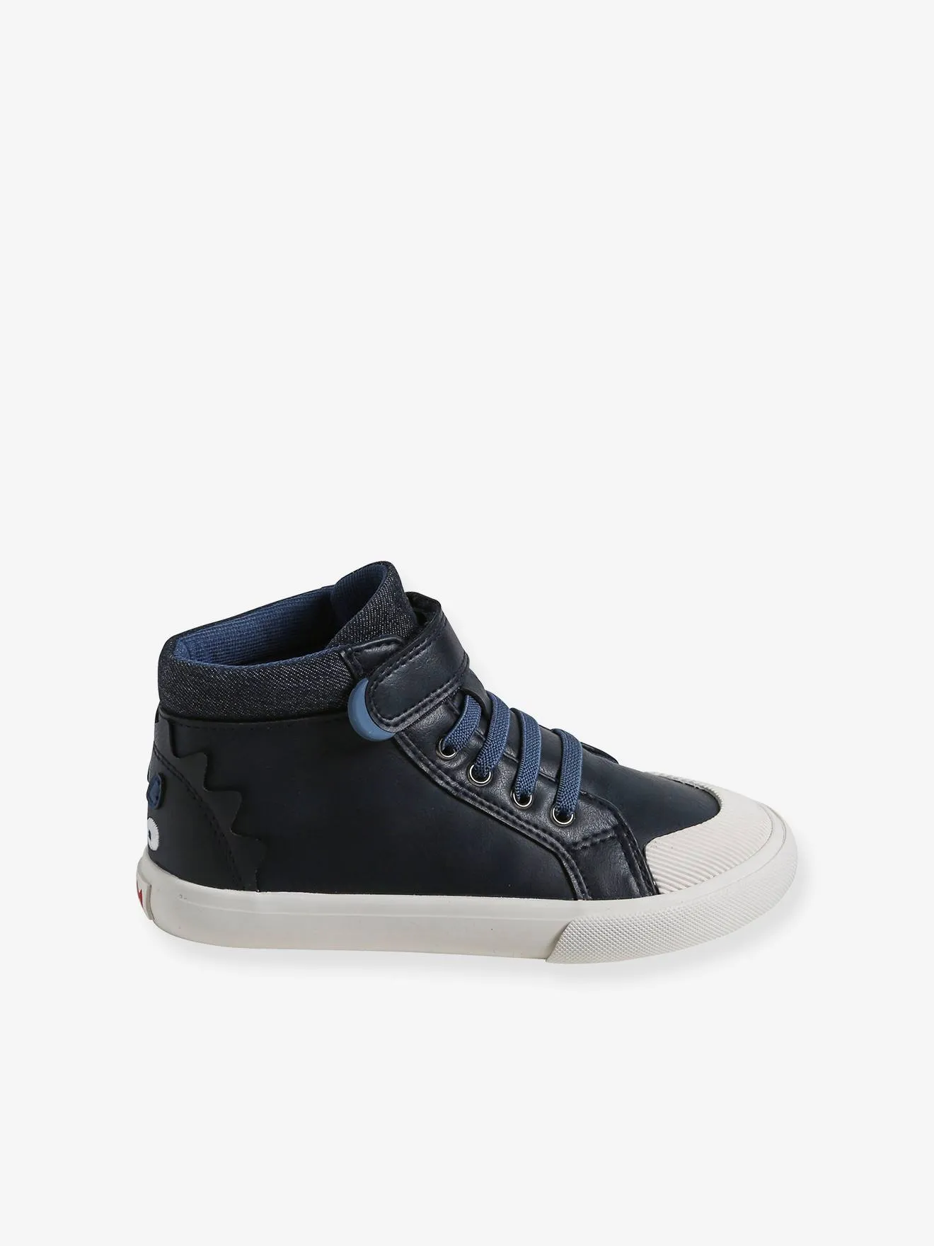 High-Top Trainers for Children, Designed for Autonomy - navy blue