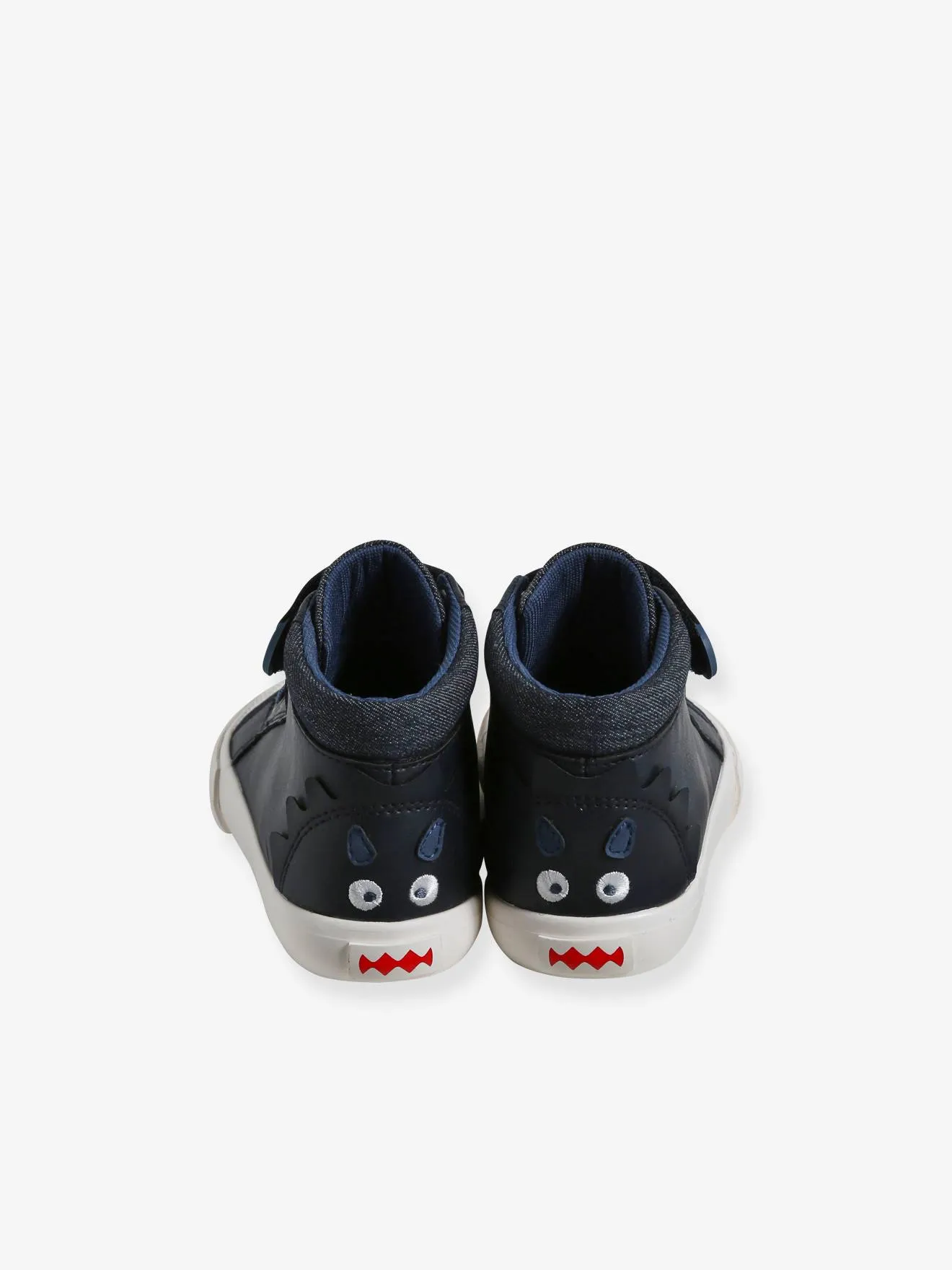 High-Top Trainers for Children, Designed for Autonomy - navy blue