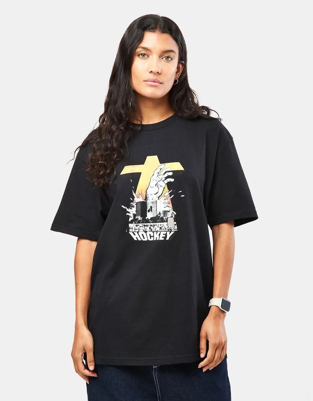 Hockey Drowning T-Shirt - Black