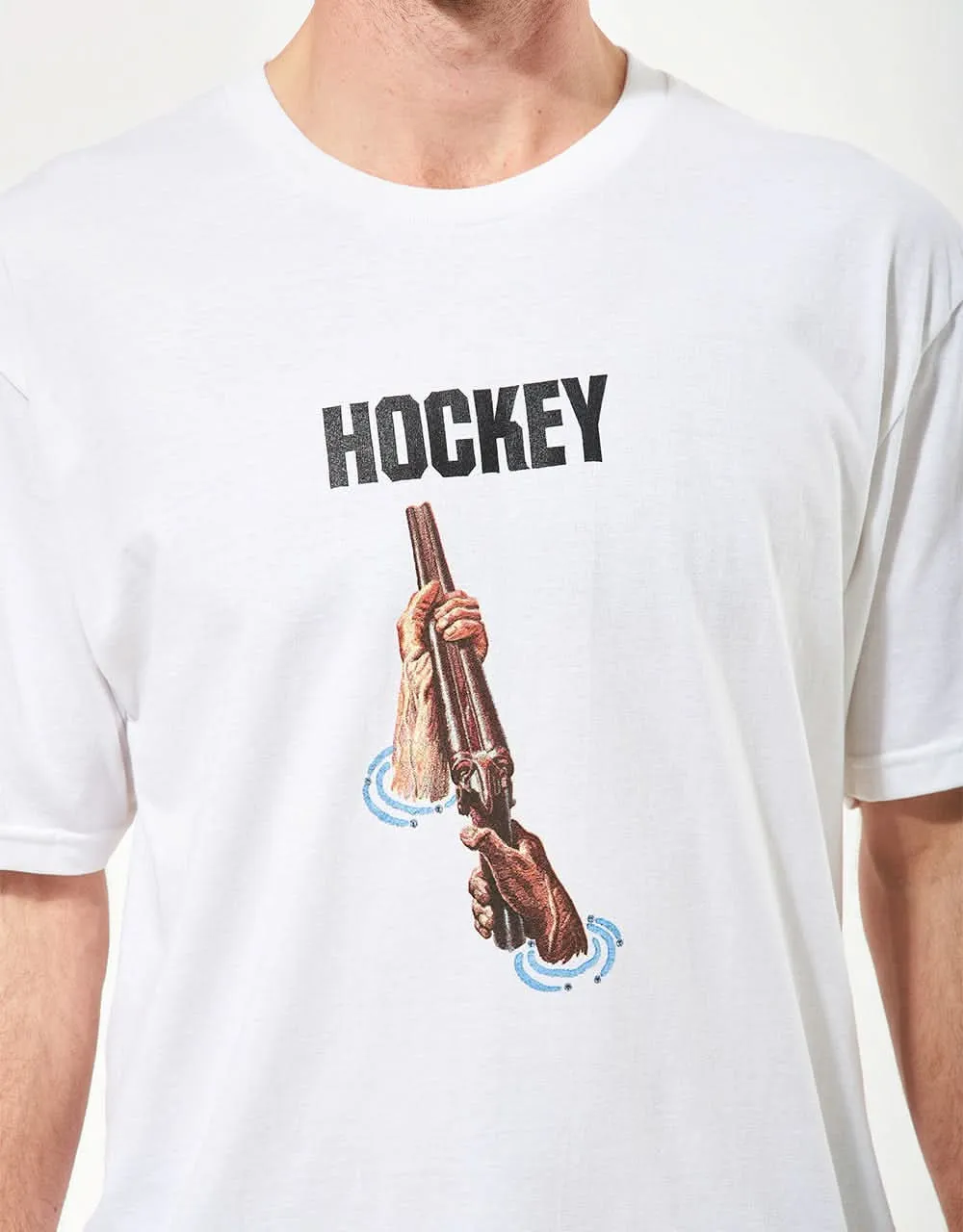 Hockey Shotgun T-Shirt - White