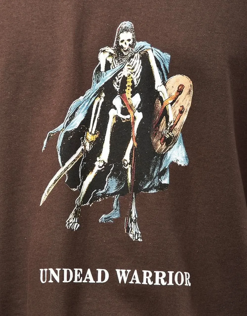 Hockey Undead Warrior T-Shirt - Dark Brown