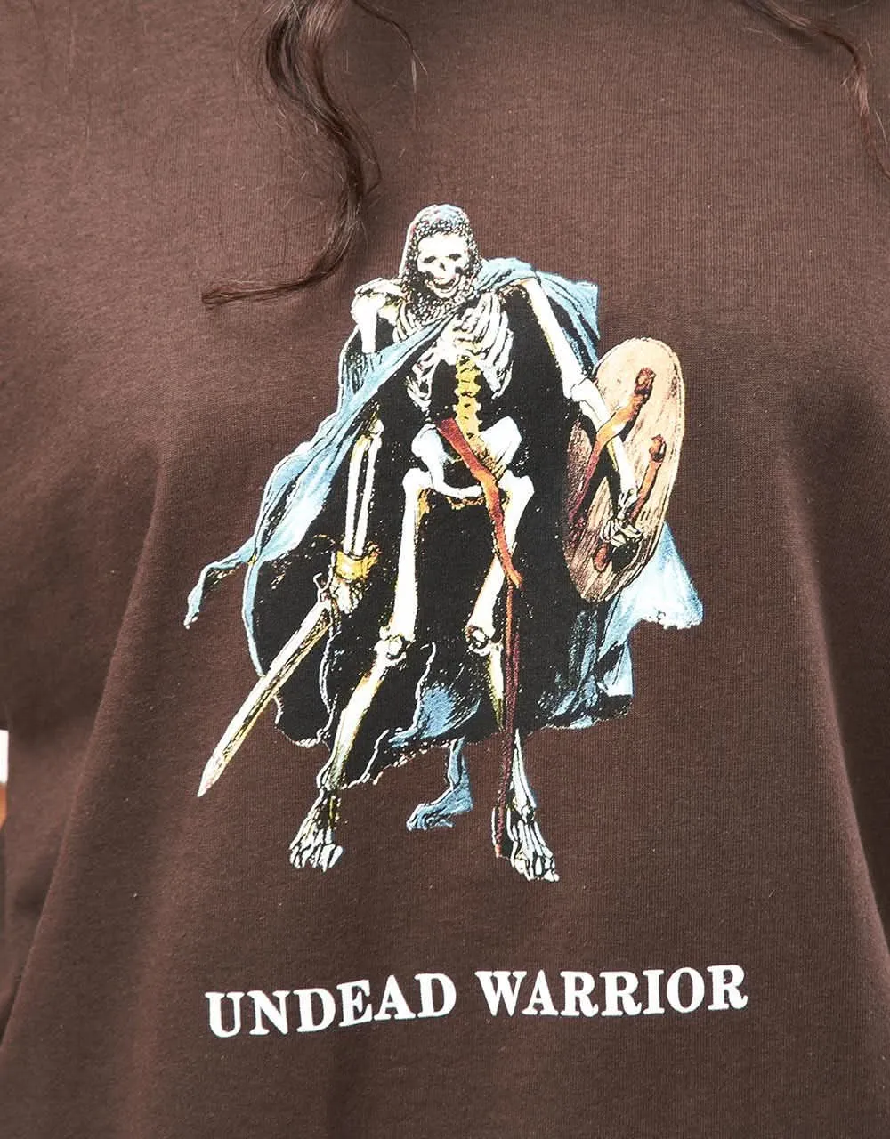 Hockey Undead Warrior T-Shirt - Dark Brown