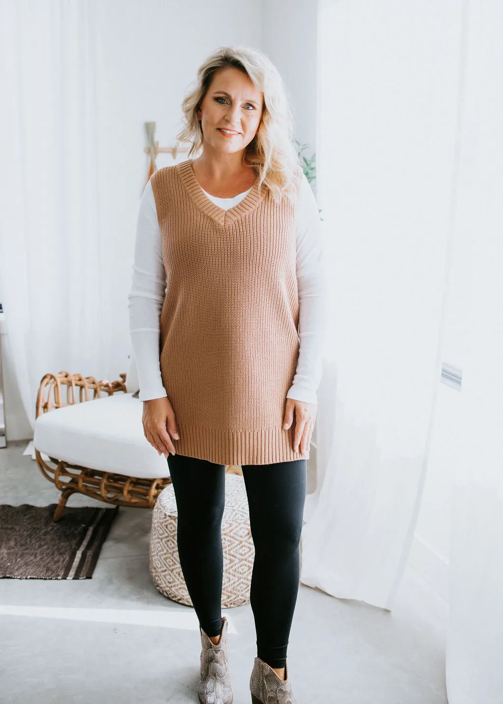 Icon Sweater Vest Dress