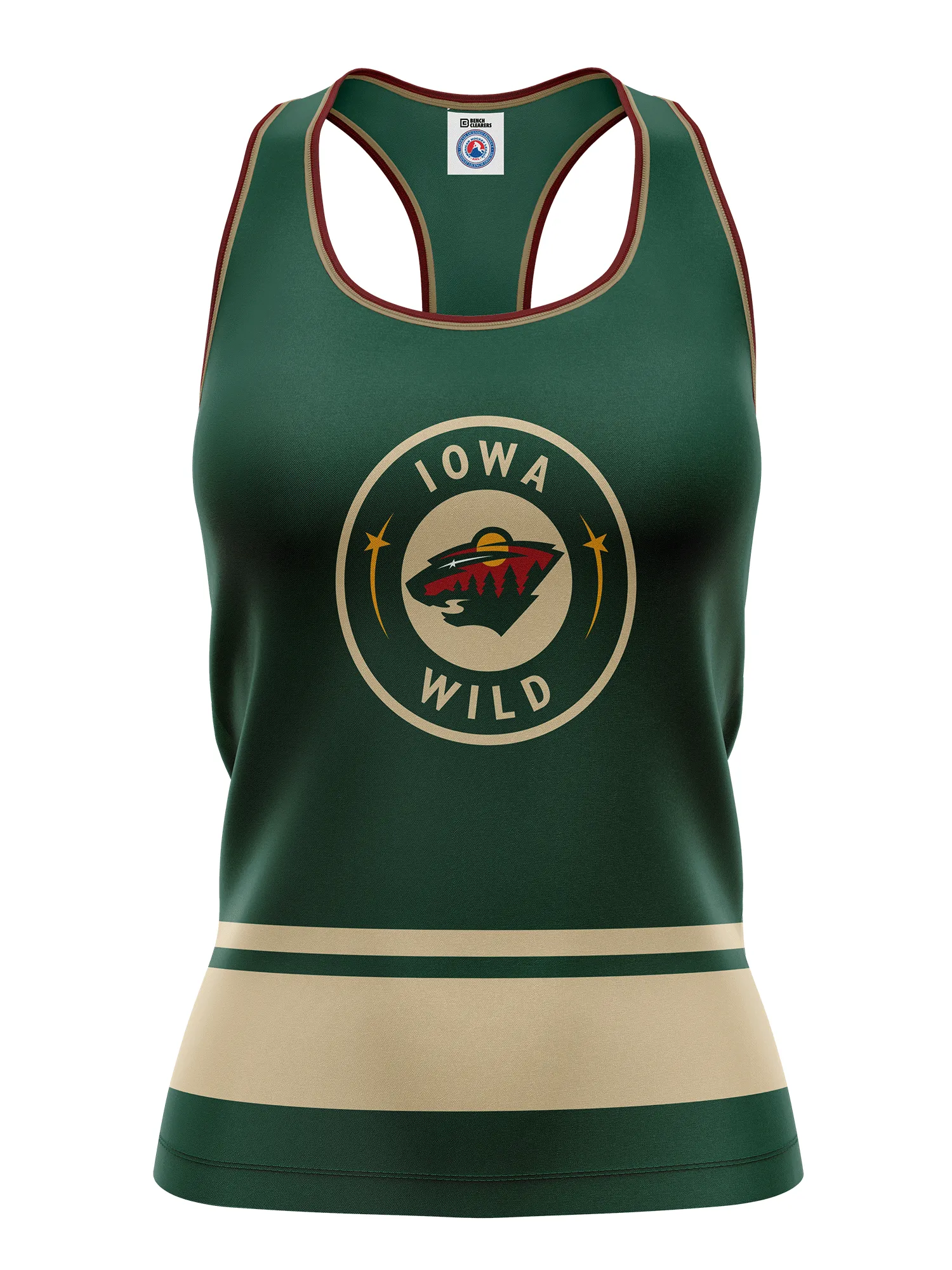 Iowa Wild Women's Racerback Hockey Tank