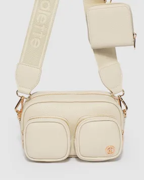 Ivory Amalia Double Pocket Crossbody Bag