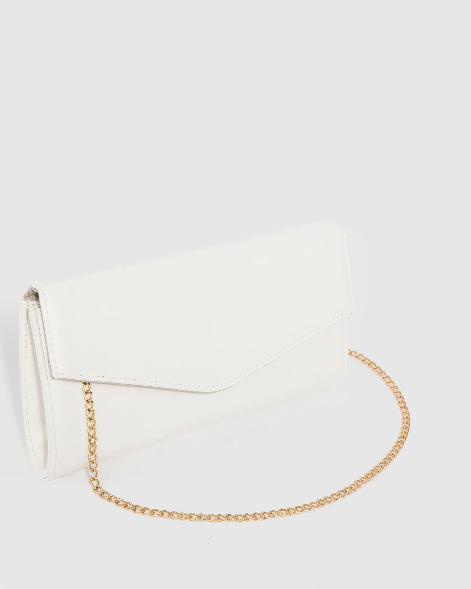 Ivory Breena Envelope Clutch Bag