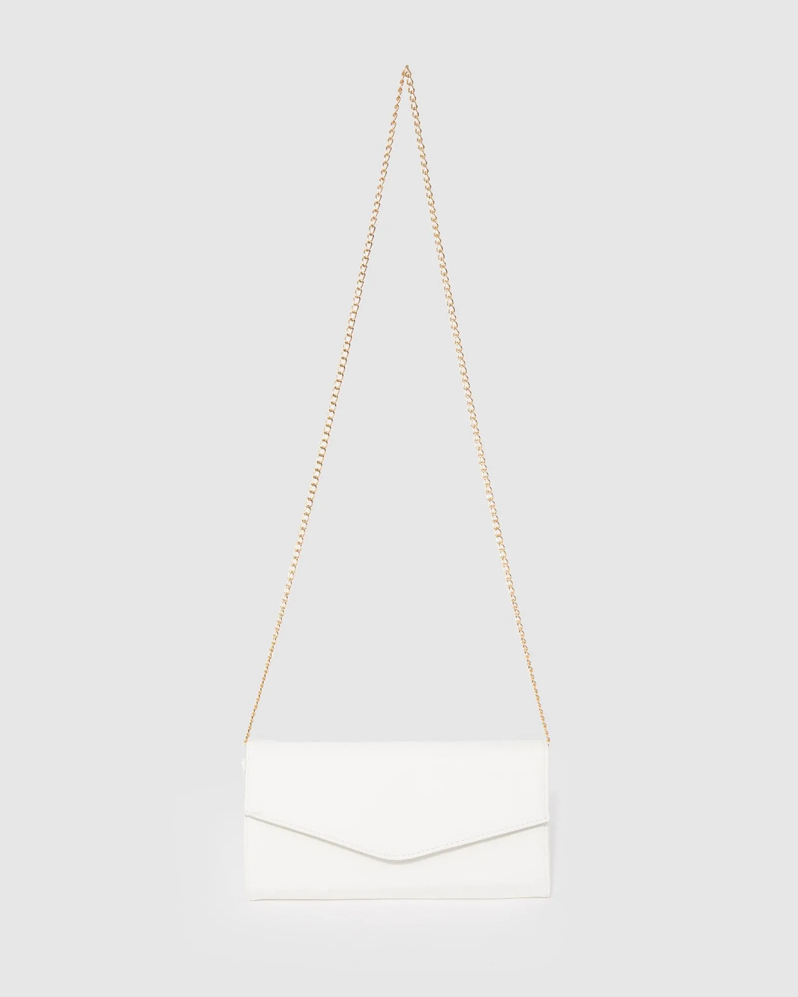 Ivory Breena Envelope Clutch Bag