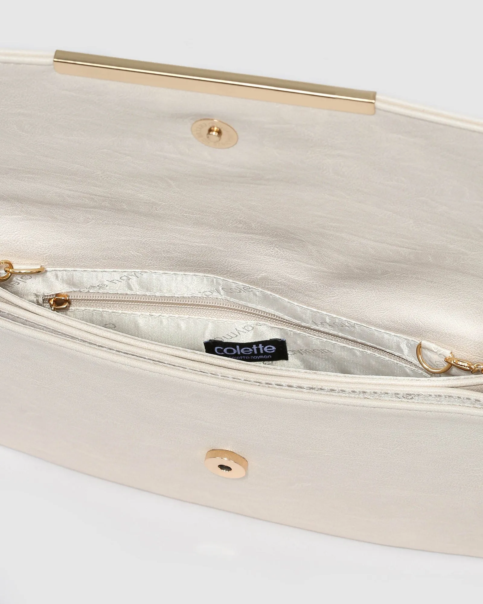 Ivory Brielle Clutch Bag