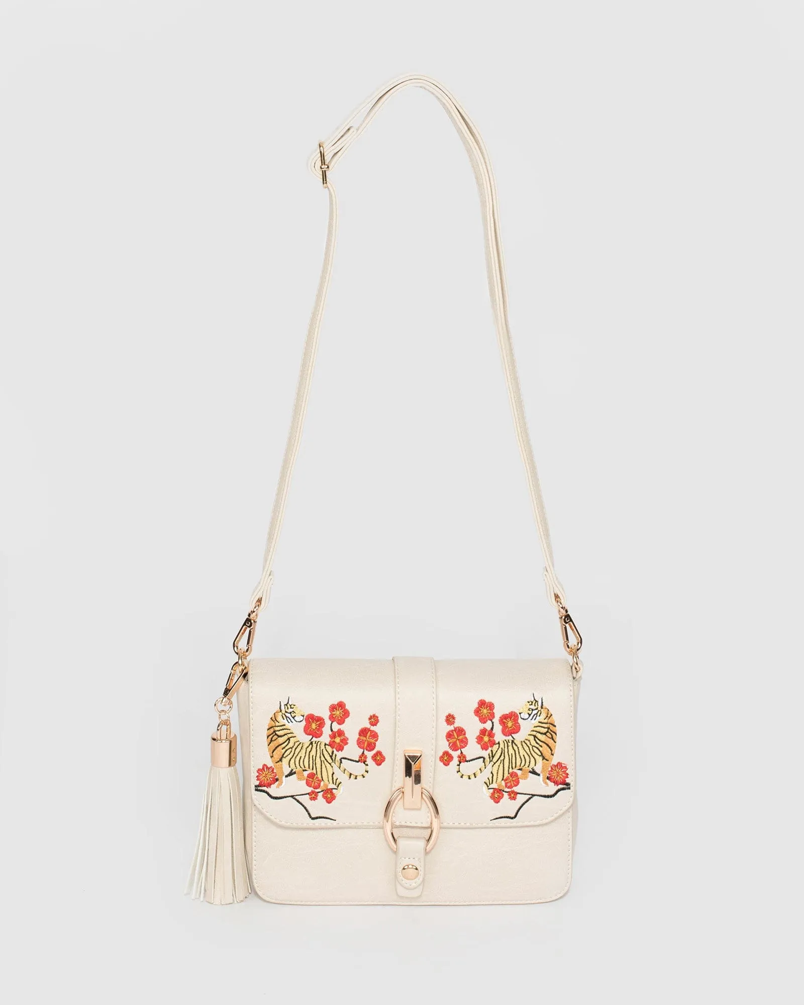 Ivory Elissa Tiger Crossbody Bag